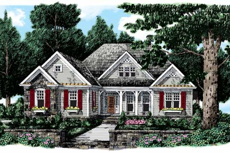 Home Plan - Country Exterior - Front Elevation Plan #927-108