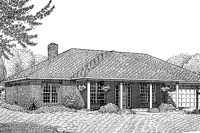 Dream House Plan - Contemporary Exterior - Front Elevation Plan #11-240