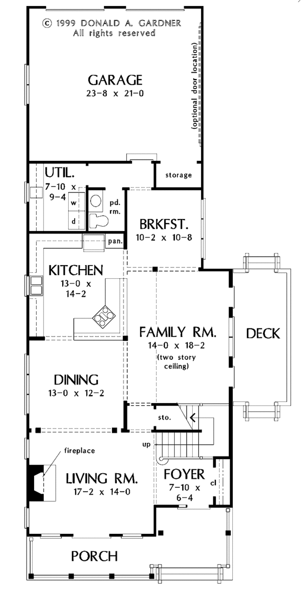 Architectural House Design - Country Floor Plan - Main Floor Plan #929-518
