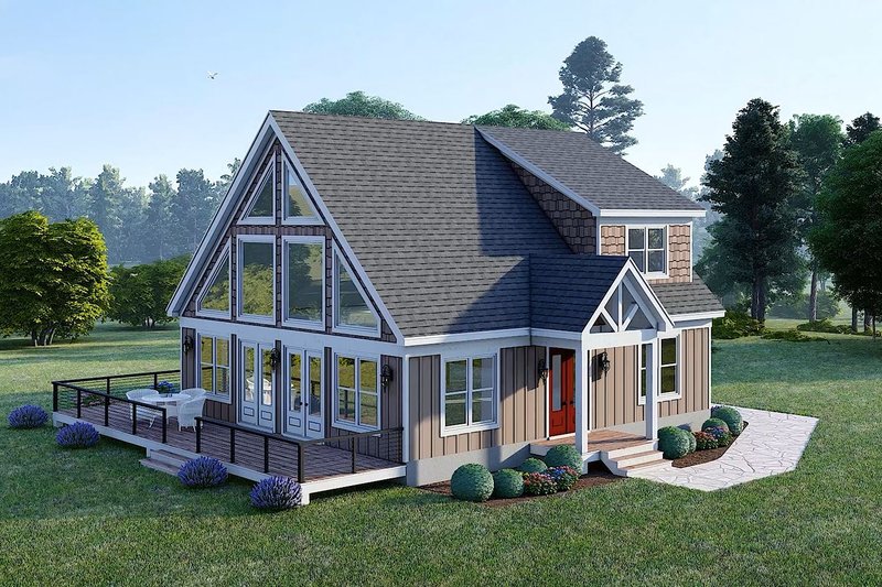 Architectural House Design - Exterior - Other Elevation 3 for Southern House Plan #932-1217 - 4 bed, 3.5 bath