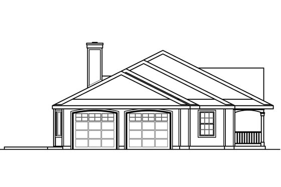 Exterior - Other Elevation for Country House Plan #124-1023 - 3 bed, 2.5 bath