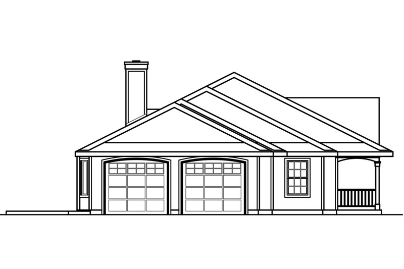 House Blueprint - Exterior - Other Elevation for Country House Plan #124-1023 - 3 bed, 2.5 bath