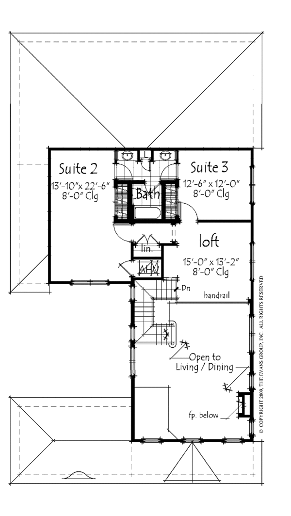 Dream House Plan - Country Floor Plan - Upper Floor Plan #1007-60
