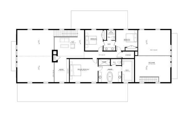 Dream House Plan - Barndominium Floor Plan - Upper Floor Plan #1114-54