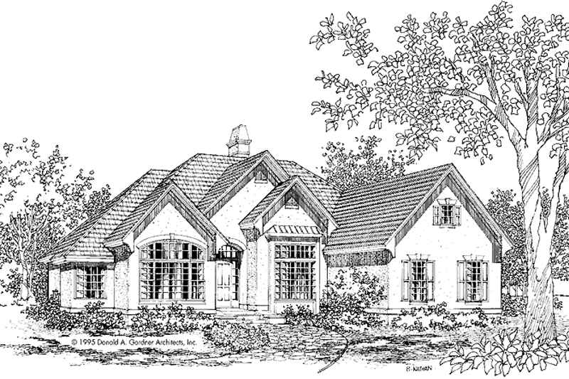 Home Plan - Mediterranean Exterior - Front Elevation Plan #929-486