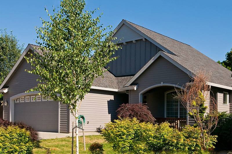 House Plan Design - Front View - 1275 square foot Craftsman home