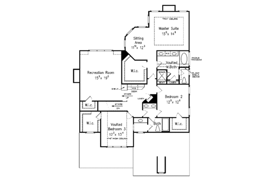 Floor Plan - Upper Floor for Country House Plan #927-318 - 4 bed, 3 bath