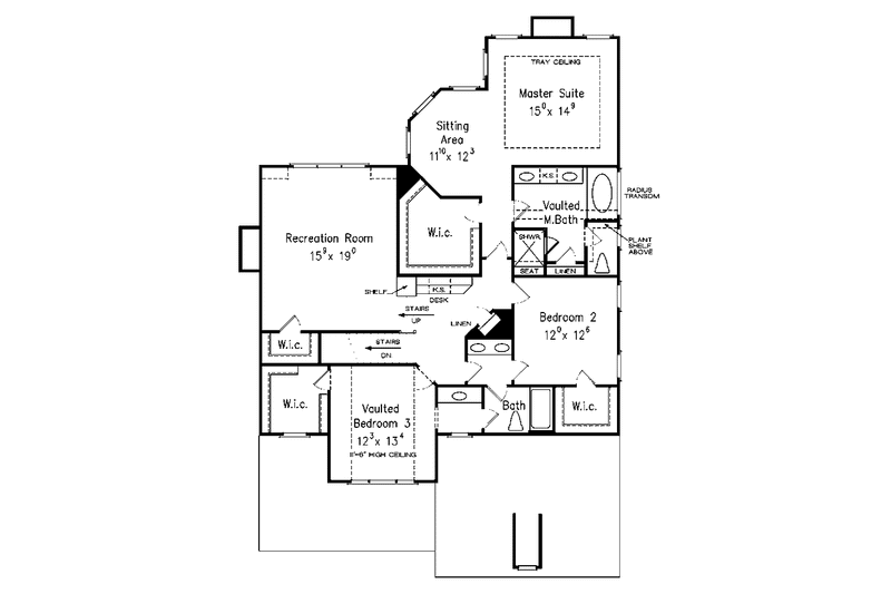 Home Plan - Floor Plan - Upper Floor for Country House Plan #927-318 - 4 bed, 3 bath
