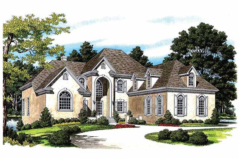 Dream House Plan - Traditional Exterior - Front Elevation Plan #453-420