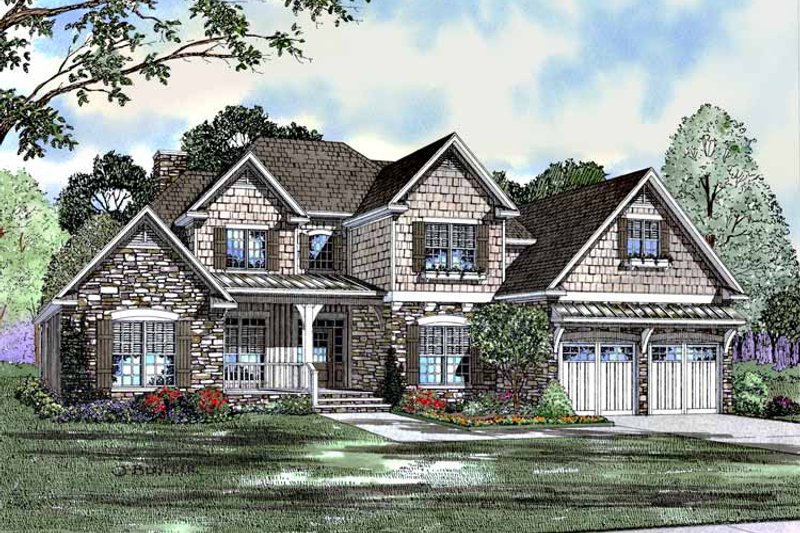 Home Plan - Traditional Exterior - Front Elevation Plan #17-2987