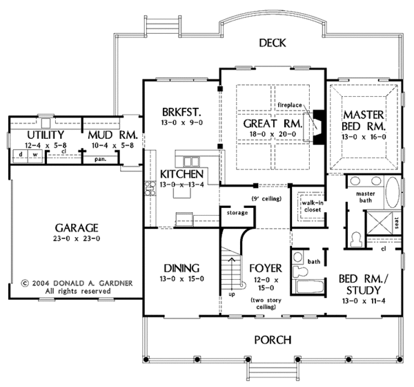 Home Plan - Country Floor Plan - Main Floor Plan #929-731