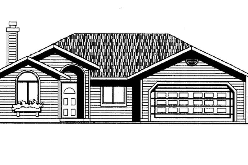 House Blueprint - Traditional Exterior - Front Elevation Plan #997-10