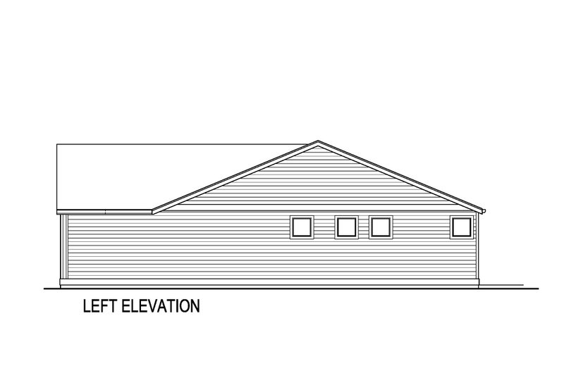 House Blueprint - Exterior - Other Elevation for Farmhouse House Plan #569-43 - 3 bed, 2.5 bath