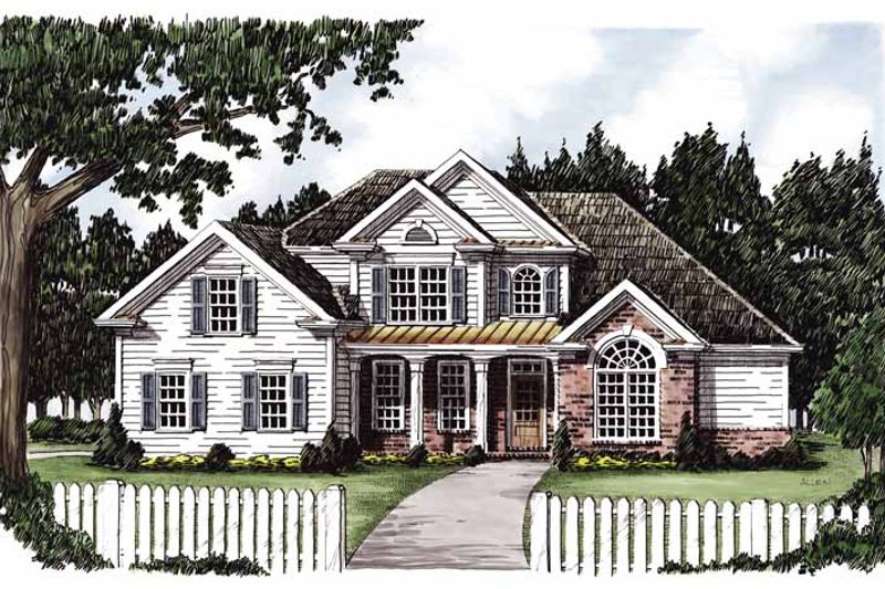 Dream House Plan - Country Exterior - Front Elevation Plan #927-620