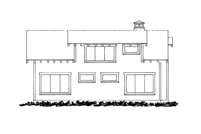 Dream House Plan - Exterior - Rear Elevation for Cabin House Plan #942-34 - 3 bed, 0 bath