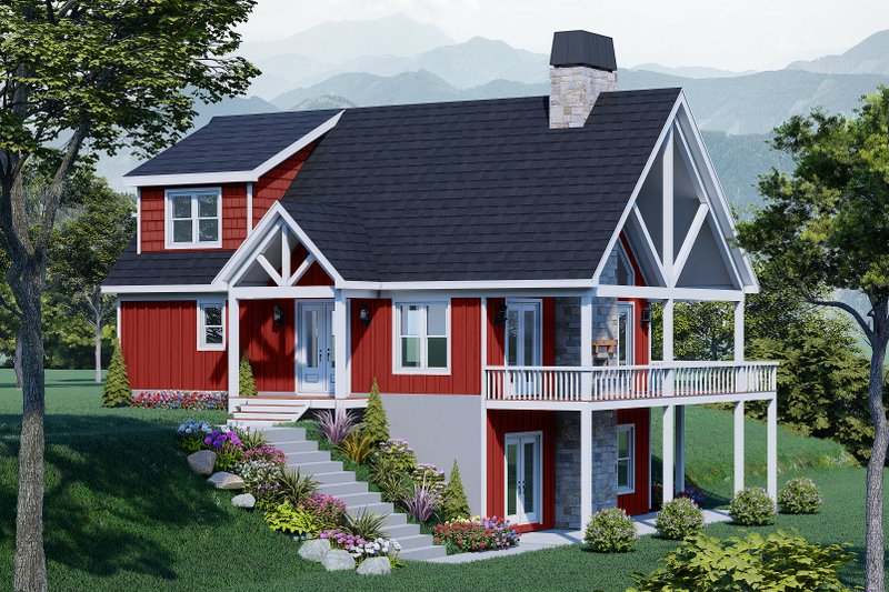 Dream House Plan - Colonial Exterior - Front Elevation Plan #932-1035