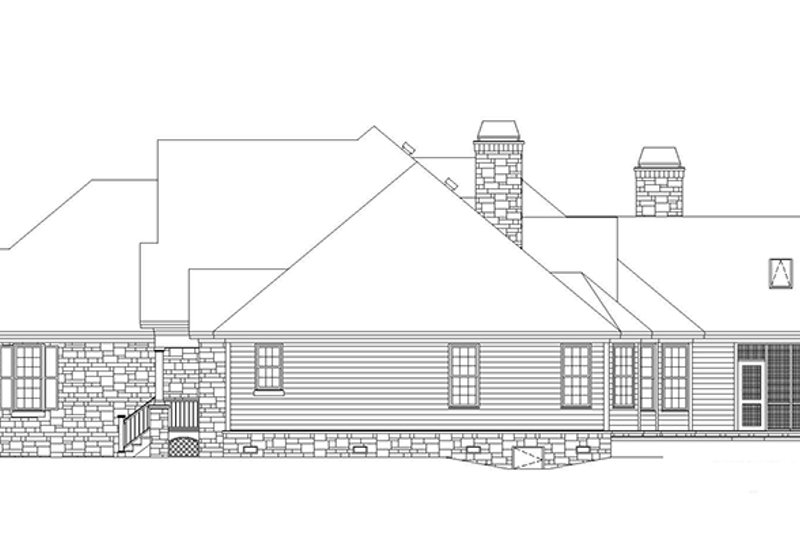 Home Plan - Exterior - Other Elevation for Country House Plan #929-955 - 4 bed, 3 bath
