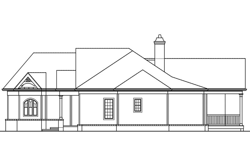 Architectural House Design - Right Side Elevation