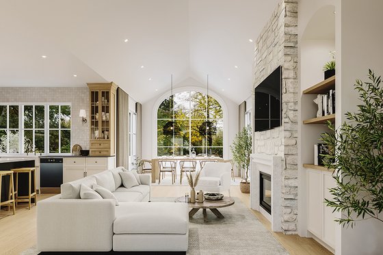 Interior - Family Room 1 for European House Plan #23-2777 - 3 bed, 2.5 bath