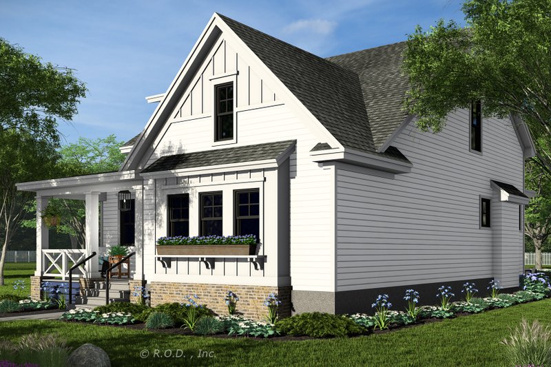 Home Plan - Exterior - Front Elevation 6 for Farmhouse House Plan #51-1455 - 3 bed, 3.5 bath