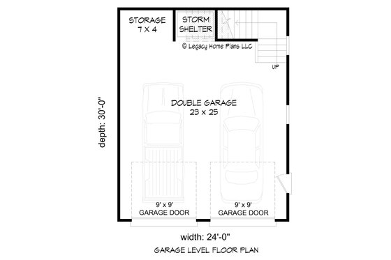 Floor Plan - Main Floor for Country House Plan #932-601, 0 bath