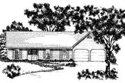 Ranch Style House Plan - 3 Beds 2 Baths 1400 Sq/Ft Plan #36-122 