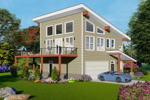 Country Exterior - Front Elevation Plan #932-1276