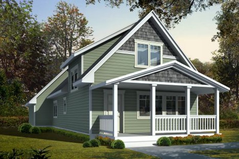 Dream House Plan - Craftsman Exterior - Front Elevation Plan #95-219