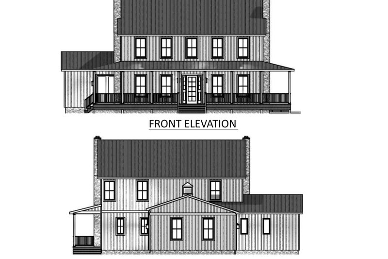 House Plan Design - Exterior - Front Elevation 6 for Farmhouse House Plan #1089-16 - 5 bed, 4.5 bath