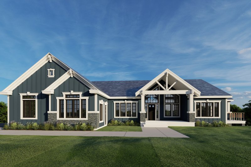 House Plan Design - Craftsman Exterior - Front Elevation Plan #112-210