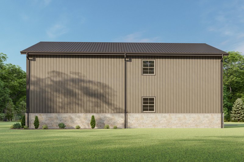 Dream House Plan - Exterior - Rear Elevation for Barndominium House Plan #1092-53 - 3 bed, 2.5 bath