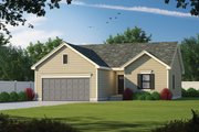 Traditional Style House Plan - 3 Beds 2 Baths 1176 Sq/Ft Plan #20-2352 