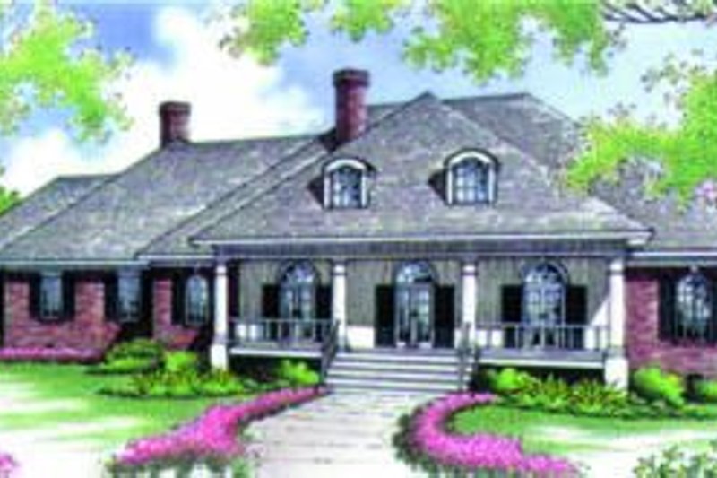 Dream House Plan - Southern Exterior - Front Elevation Plan #45-214