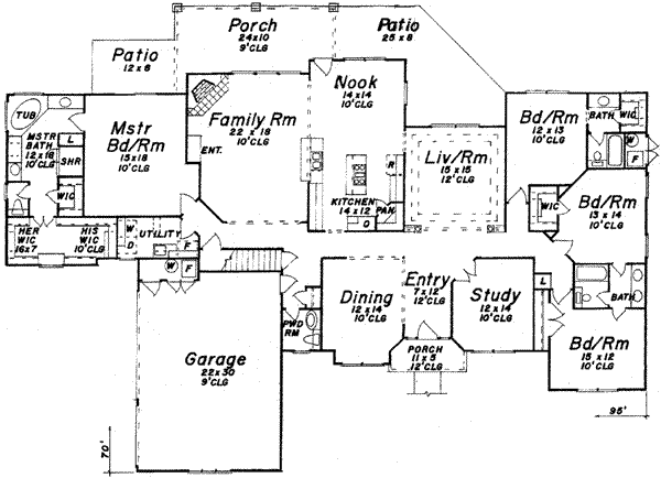 Dream House Plan - European Floor Plan - Main Floor Plan #52-180