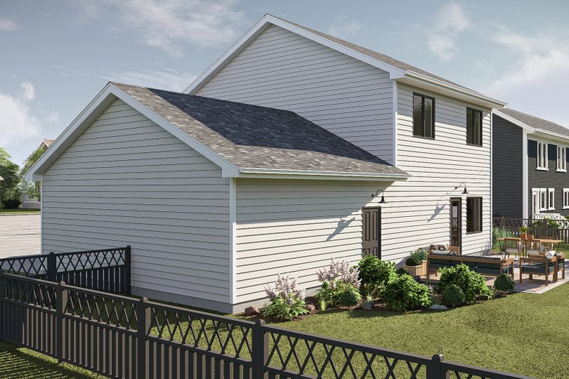 House Blueprint - Exterior - Other Elevation 4 for Traditional House Plan #455-553 - 3 bed, 2.5 bath