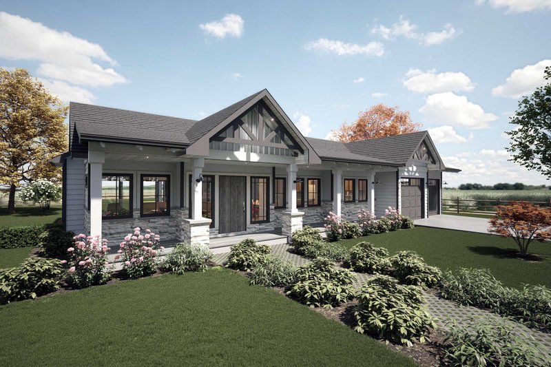 Dream House Plan - Photo 1 for Farmhouse House Plan #1101-1 - 2 bed, 2 bath