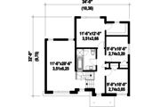 Contemporary Style House Plan - 3 Beds 1 Baths 1607 Sq/Ft Plan #25-4347 
