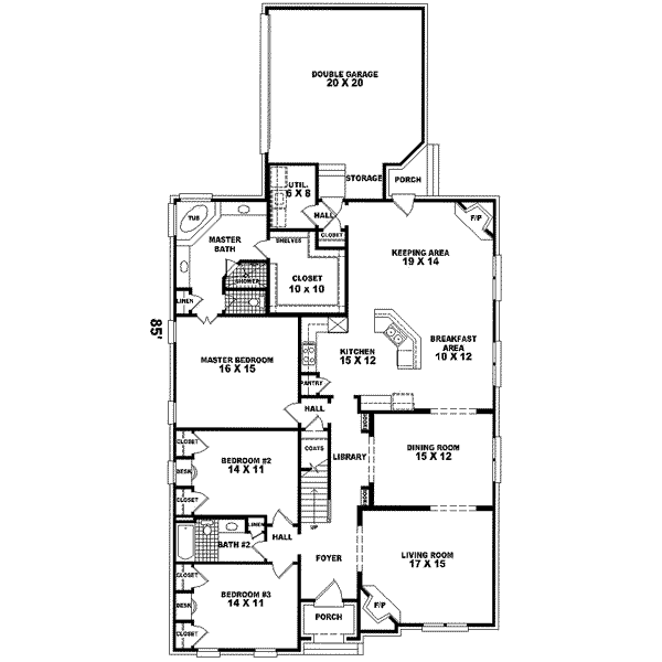 European Floor Plan - Main Floor Plan #81-443