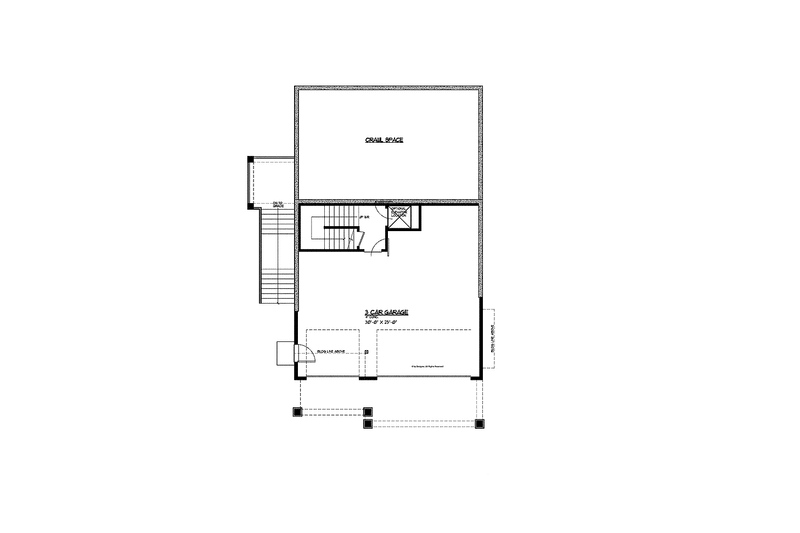 Home Plan - Floor Plan - Lower Floor for Craftsman House Plan #569-23 - 5 bed, 3 bath