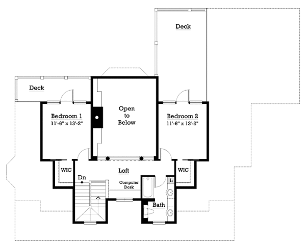 Architectural House Design - Victorian Floor Plan - Upper Floor Plan #930-222
