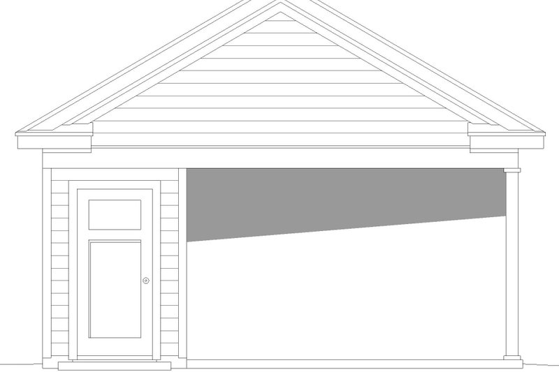 Home Plan - Exterior - Other Elevation for Traditional House Plan #932-755, 1 bath