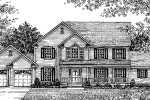 Dream House Plan - Classical Exterior - Front Elevation Plan #1003-4