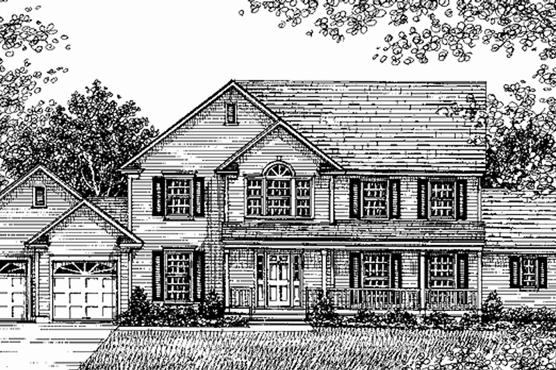 Architectural House Design - Classical Exterior - Front Elevation Plan #1003-4