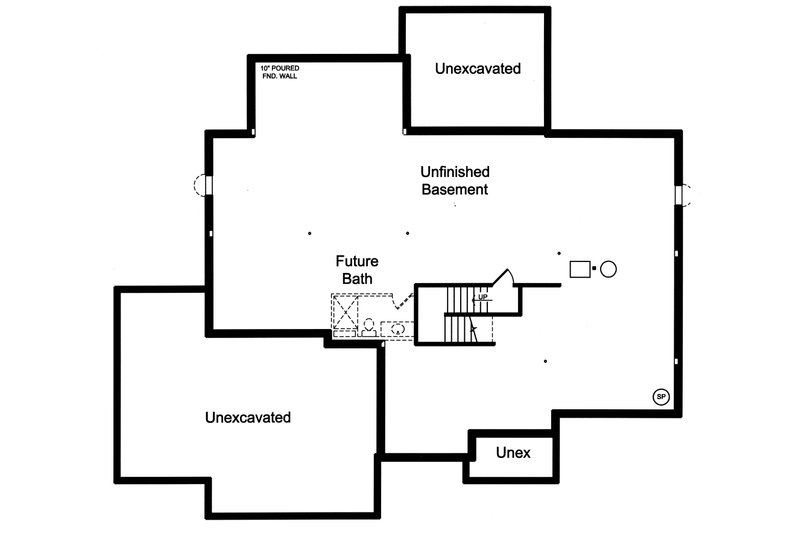 Architectural House Design - Unfinished Basement