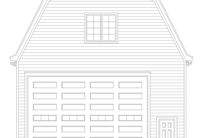 Dream House Plan - Exterior - Front Elevation 3 for Farmhouse House Plan #932-914 - 1 bed, 1 bath