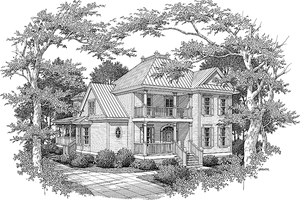 Country Exterior - Front Elevation Plan #37-261
