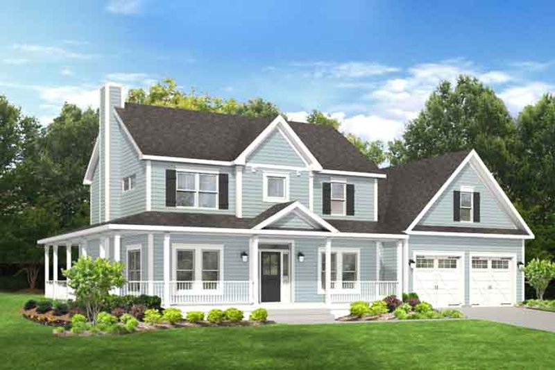 House Blueprint - Traditional Exterior - Front Elevation Plan #1010-80