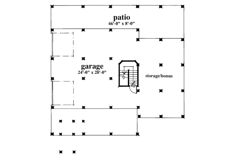 House Blueprint - Floor Plan - Lower Floor for Country House Plan #930-31 - 3 bed, 2.5 bath