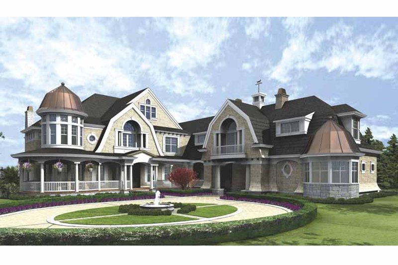 Home Plan - Exterior - Front Elevation 3 for Craftsman House Plan #132-508 - 4 bed, 5 bath
