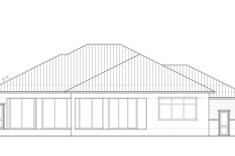 House Blueprint - Exterior - Rear Elevation for Traditional House Plan #938-163 - 3 bed, 3.5 bath